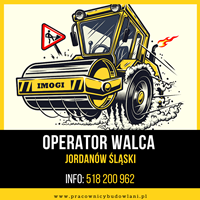 Poszukiwany Operator walca - praca Jordanów Śląski